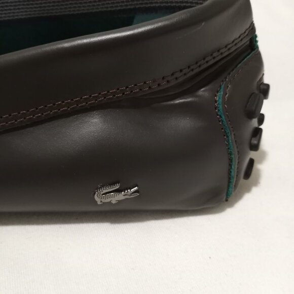LACOSTE DARK GREY CONCOURS MENS LOAFERS SIZE 12 - Picture 4 of 12
